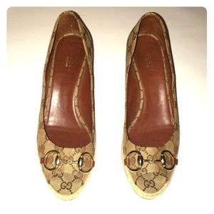 Gucci signature logo horsebit low espadrilles